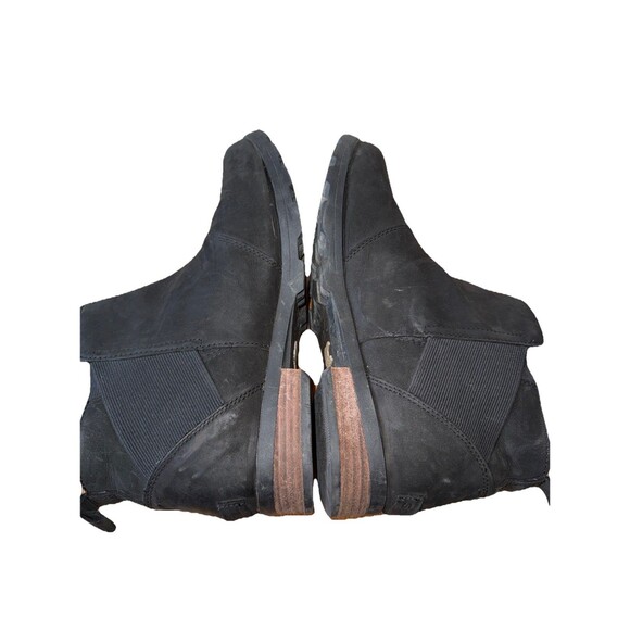 Sorel Women black Leather Emelie NL2671-010 Waterproof Chelsea Boot Size US 11.5 - Picture 7 of 8